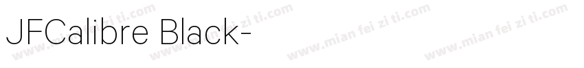 JFCalibre Black字体转换